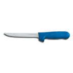 image of Dexter 1563C Sani‑Safe Boning Knife, 6" Narrow High‑Carbon Steel Blade Blue Handle, NSF Made In USA