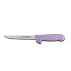 image of Dexter 1563P - 6" Boning Knife, Stainless Steel Blade, Purple Handle, NSF, USA