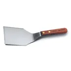image of Dexter 16281 Hamburger Turner, 5" x 4" Stainless Steel Blade, Rosewood Handle, Made in USA