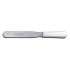 image of Dexter 17413 Baker’s Spatula, 6" Stainless Steel Blade, White PP Handle, NSF, Made in USA