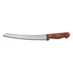 image of Dexter 18160 Bread Knife, 10" Scalloped Blade, High‑Carbon Steel, Brown Wood Handle, Stain‑Free