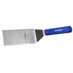 image of Dexter 19683H Blue Hamburger Turner, 6"×3" Stainless Steel Blade, 500° Handle, Made in USA