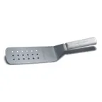 image of Dexter 19703 Perforated Turner 8" x 3" Stainless Steel Offset Blade, Polypropylene Handle, Made in USA