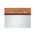 image of Dexter 19790 Traditional Dough Cutter/Scraper, 6" x 3", Stainless Steel Blade, Rosewood Handle