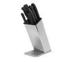 image of Dexter 20334 SofGrip SB-8 Knife Block Rack, Stainless Steel 8‑Slot Block Holds Eight Knives - Set