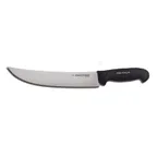 image of Dexter 24073B Cimeter Steak Knife, 10" Blade, Black Handle With Rubber Grip, DEXSTEEL Steel