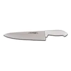 image of Dexter 24183 SofGrip Chef Knife, 10" High‑Carbon Stainless Steel Blade, White Plastic Handle