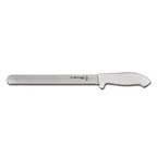 image of Dexter 24243 SofGrip Roast Slicer, 12" Knife, White Rubber Handle, Steel, NSF