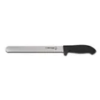 image of Dexter 24243B - 12" Roast Slicer Knife, Carbon Steel, Black Rubber Handle NSF, Made in USA