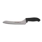 image of Dexter 24423B – 9" Offset Sandwich Knife, Steel Blade, Black Rubber Non‑Slip Grip, NSF