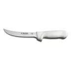 image of Dexter 2473 Sani-Safe 6" Curved Stiff Boning Knife, High-Carbon Steel Blade, White Plastic Handle