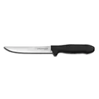 image of Dexter 26343 Sani‑Safe Boning Knife, 6" Hollow‑Ground, Carbon Steel Blade, Black Plastic Handle