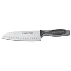 image of Dexter 29273 - V‑Lo 7" Santoku Knife, Carbon Steel Blade with Granton Edge, Poly Handle, DEXSTEEL