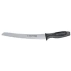 image of Dexter 29333 V‑Lo Bread Knife, 10" Scalloped, Black Plastic Handle, Stainless Steel, Made in USA