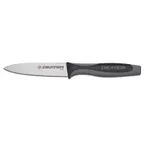 image of Dexter 29473 V-Lo Paring Knife 3½" Spear-Point Steel, Black/Gray Handle, DEXSTEEL, NSF