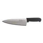 image of Dexter 30503 Val-U Knife – 8" Blade, DEXSTEEL Steel, Black Polypropylene Handle With Guard, NSF
