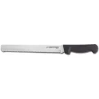 image of Dexter 31605B Sandwich Knife, 12" Scalloped Edge, Carbon Steel Blade, Black Poly Handle, Stain‑Free