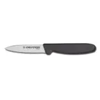image of Dexter 31611B Paring Knife – 3" Blade, Stainless Steel, Black Plastic Handle, NSF