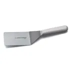 image of Dexter 31641 Steel Offset Turner, 4" Blade x 2" Width, Polypropylene Handle, NSF