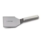image of Dexter 31648 Stainless Steel Turner, 5" x 4" Offset Blade, Heavy, Poly Handle, NSF