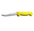 image of Dexter 3263 Sani‑Safe 5" Flexible Boning Knife, Drop‑Point, High‑Carbon Blade, Yellow Handle Stamped