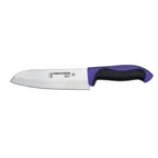 image of Dexter 36004P - 7" Stamped Santoku Knife, DEXSTEEL Blade, Purple Polypropylene Handle, NSF