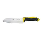 image of Dexter 36004Y - 7" Stamped Santoku Knife, High Carbon DEXSTEEL Blade, Yellow Polypropylene Handle