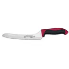 image of Dexter 36008R Slicer Knife – 9" Stamped Offset Blade, DEXSTEEL Steel, Red Plastic Handle, NSF