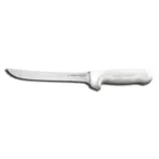 image of Dexter 4053 Sani‑Safe Boning Knife, 7½" Stiff Carbon Steel Blade, Non‑Slip White Handle