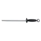 image of Dexter 7020 Traditional Ceramic Sharpener, 10" Ceramic Blade, Black Plastic Handle with Swivel Ring