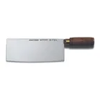 image of Dexter 8140 Cleaver Knife, 7" x 2‑3/4" High‑Carbon Steel Blade, Walnut Wood Handle, USA Made