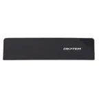 image of Dexter 83106 Traditional Knife Guard, Wide 10-3/8" x 2-1/8" Black Plastic, Offset Cutout