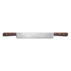image of Dexter 9210 Cheese Knife 14" Double‑Handled High‑Carbon Stainless Steel Blade Rosewood Handle Stamped