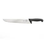 image of Mercer M13708 Butcher Knife, 11-4/5" Ice‑Hardened German Steel Blade, Stamped Black Nylon Handle