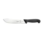 image of Mercer M13715 BPX 8"-9" German Steel Butcher Knife, Black Plastic Handle, NSF