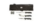 image of Mercer M13753A Field Dressing Kit 5-Pc 5.9" Skinning 5.1" Boning 8" Fillet Roll Bag - 1/Bag