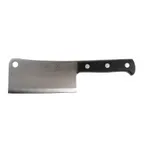 image of Mercer M14706 6" Cleaver Knife, High Carbon German Steel Blade, Black POM Handle, Stain‑Free