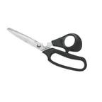 image of Mercer M14806 Kitchen Shears – 8-3/4" Length, Stainless Steel Blades, Black Handle With Magnet