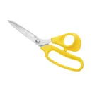 image of Mercer M14807YL Kitchen Shears, 9" Overall Length, Stainless Steel Blades, Yellow Rubberized Handle