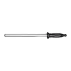 image of Mercer M15912 - Diamond Sharpening Steel, 12" Blade, Black Polypropylene Handle, Made in USA