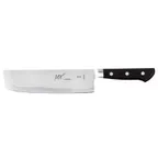image of Mercer M16140 - MX3 7" (185mm) Nakiri Knife, VG‑10 Steel Blade, Smooth Edge, Delrin Handle