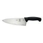 image of Mercer M18010 Chef’s Knife, 10" Stamped Steel Blade, Black Santoprene/Polypropylene Handle, NSF