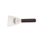 image of Mercer M18270 Hell's Handle Grill Scraper 4" x 4.5" Blade, 9.75" Steel Plastic Handle 450°F NSF