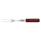 image of Mercer M18380 Hell's Handle Cook’s Fork, 8" 13½" Plastic Handle, Steel, 450°F Heat‑Resist, NSF