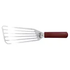 image of Mercer M18390 Fish Turner-9" x 4" Slotted Blade,14" Length,Japanese Steel,Hell’s Handle,450°F,NSF