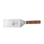 image of Mercer M18420 Praxis Turner – 6" Blade × 3" Width, 13½" Steel Blade, Rosewood Handle, Brass Rivets