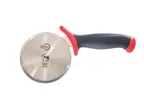 image of Mercer M18604RD Pizza Cutter – 4" High‑Carbon Steel Blade, Red Santoprene/Polypropylene Handle