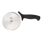 image of Mercer M18615BK Pizza Cutter, 5" Blade, Japanese Steel, Black Santoprene/Polypropylene Handle