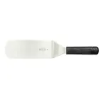 image of Mercer M18700 Stainless Steel Turner, 8" Blade x 3" Wide, 14-3/4" Length, Black Handle, NSF
