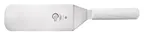 image of Mercer M18700WH - Stainless Steel Turner, 8" x 3" Blade, 14-3/4" Length, White Handle, Steel Blade